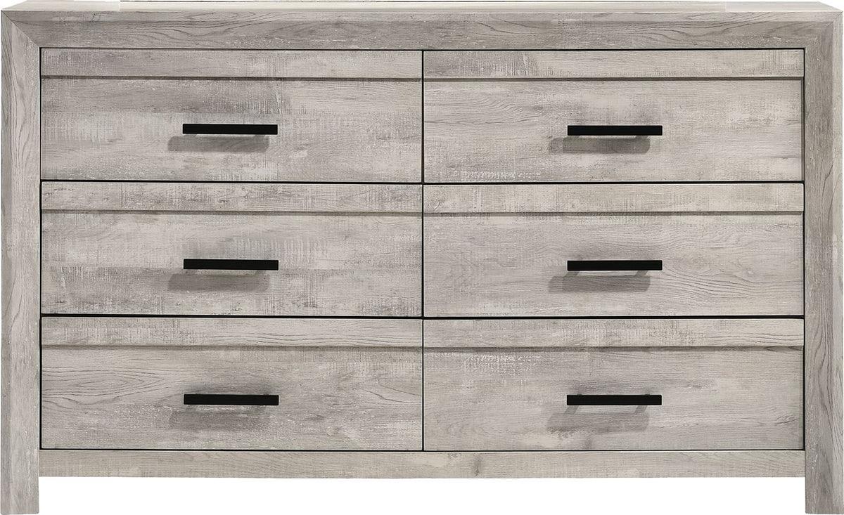 Elements Dressers - Keely 6-Drawer Dresser In White