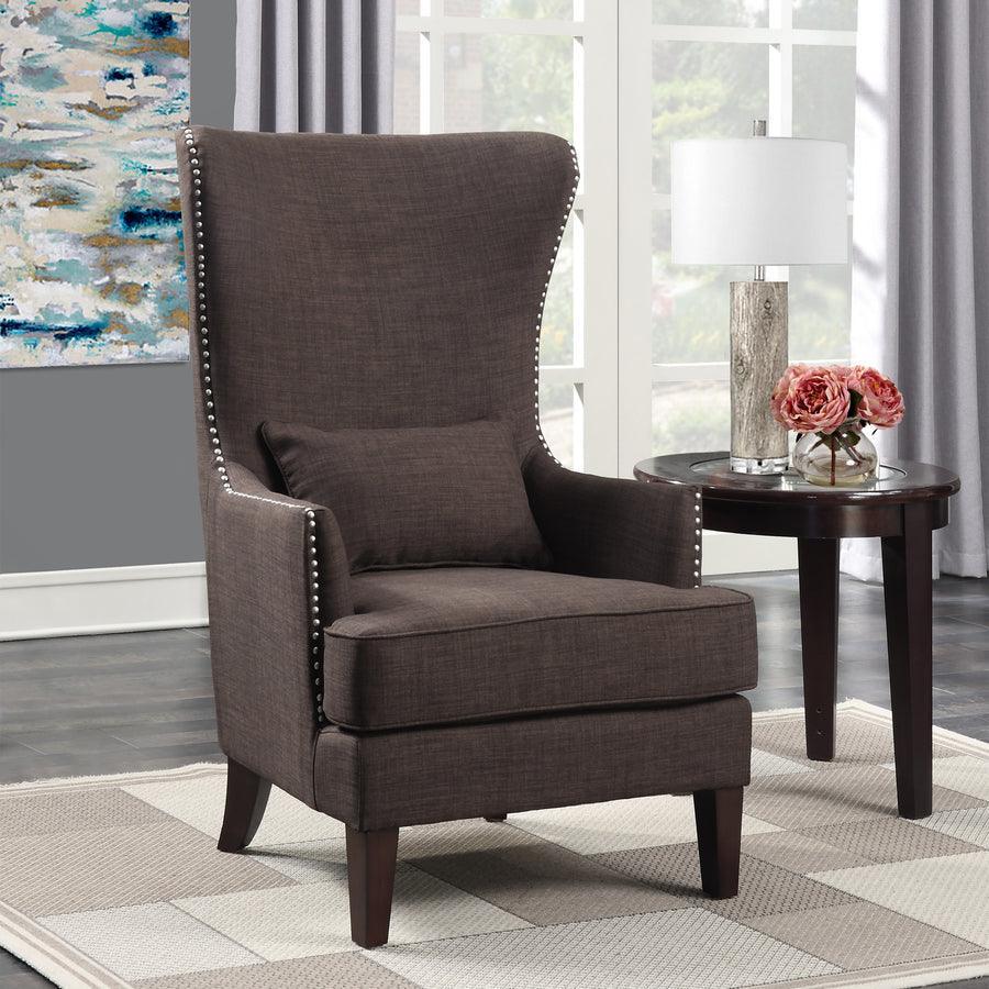 Elements Accent Chairs - Kegan Accent Chair Chocolate