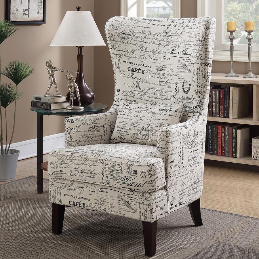 Elements Accent Chairs - Kegan Accent Chair French Script