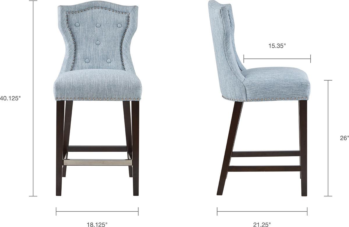 Olliix.com Barstools - Kellen Counter Stool Light Blue