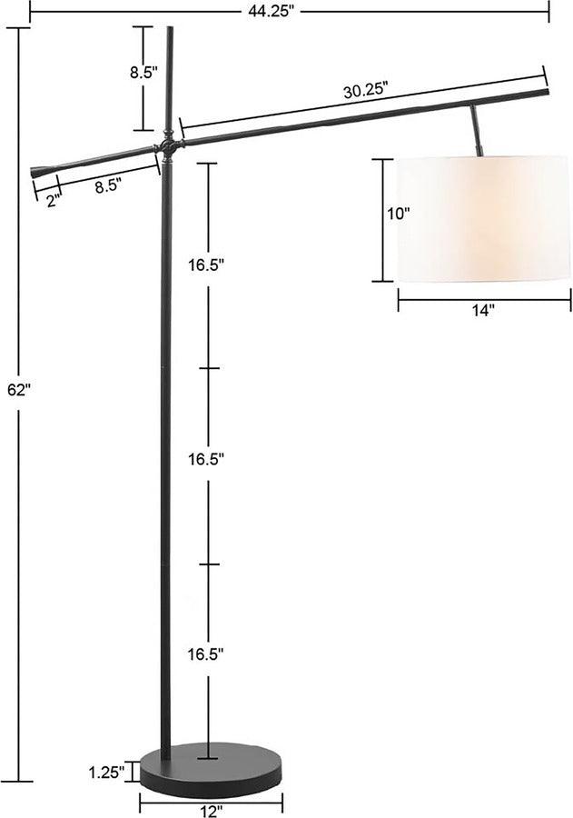 Olliix.com Floor Lamps - Keller Adjustable Floor Lamp Bronze