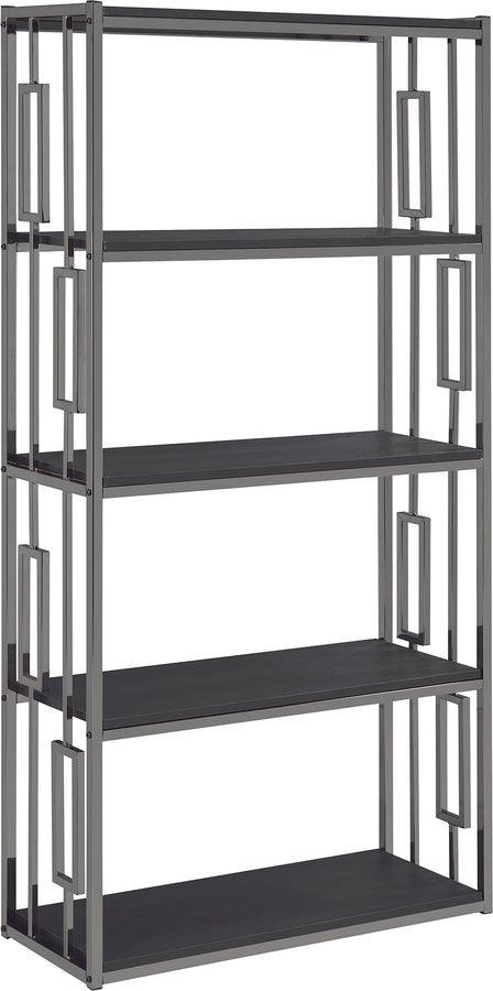 Elements Shelves - Kendall Bookshelf Chrome & Black