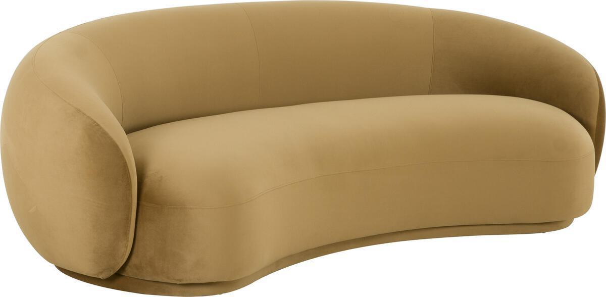 Tov Furniture Sofas & Couches - Kendall Cognac Velvet Sofa Cognac