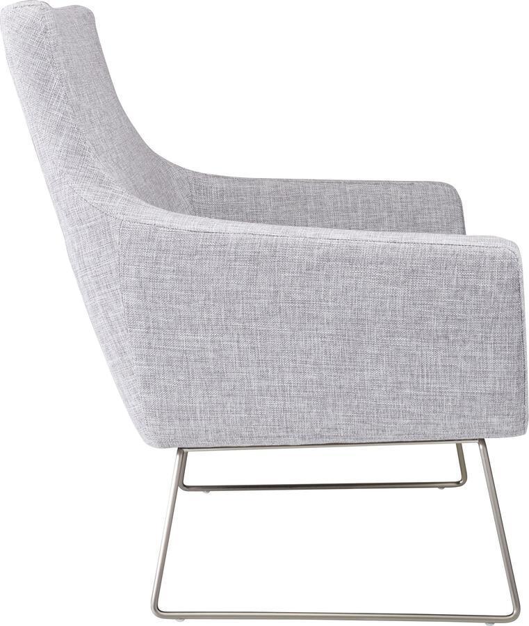 Adesso Accent Chairs - Kendrick Accent Chair Light Gray Fabric
