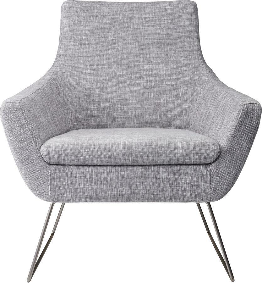 Adesso Accent Chairs - Kendrick Accent Chair Light Gray Fabric