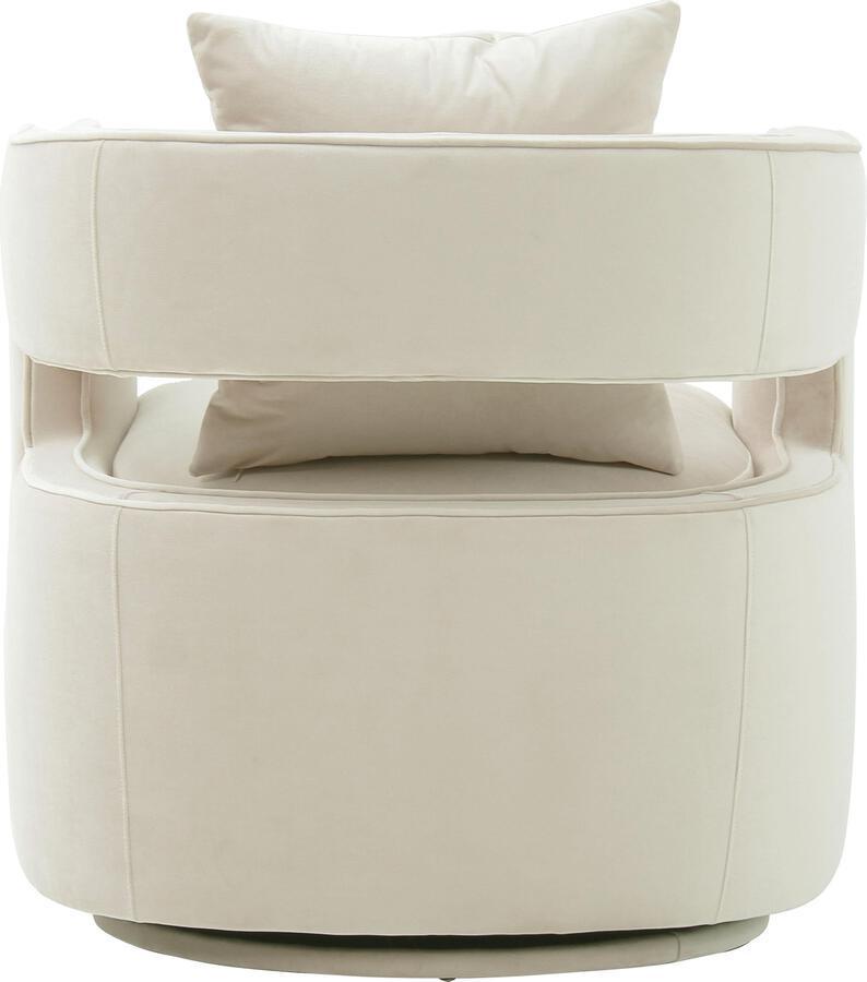 Tov Furniture Accent Chairs - Kennedy Cream Swivel Chair