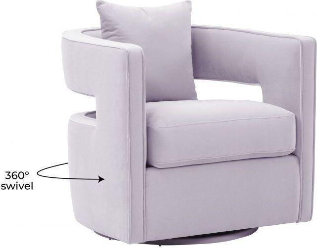 Tov Furniture Accent Chairs - Kennedy Lavender Swivel Chair