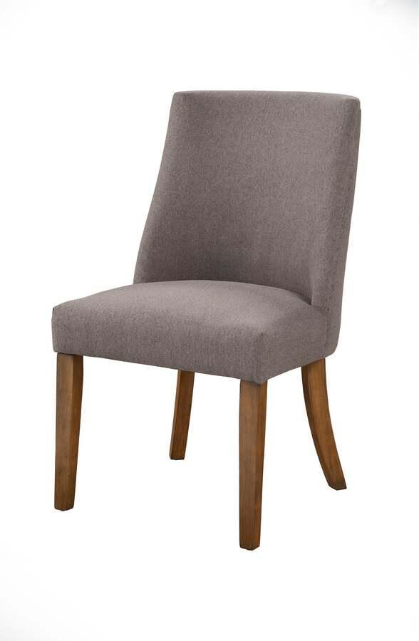 Alpine Furniture Dining Chairs - Kensington Upholstered Parson Chairs Dark Gray ( Set of 2 )