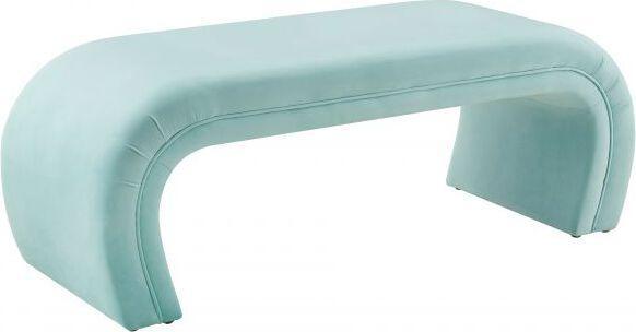 Tov Furniture Benches - Kenya Bright Blue Velvet Bench