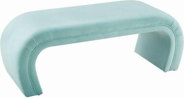 Tov Furniture Benches - Kenya Bright Blue Velvet Bench