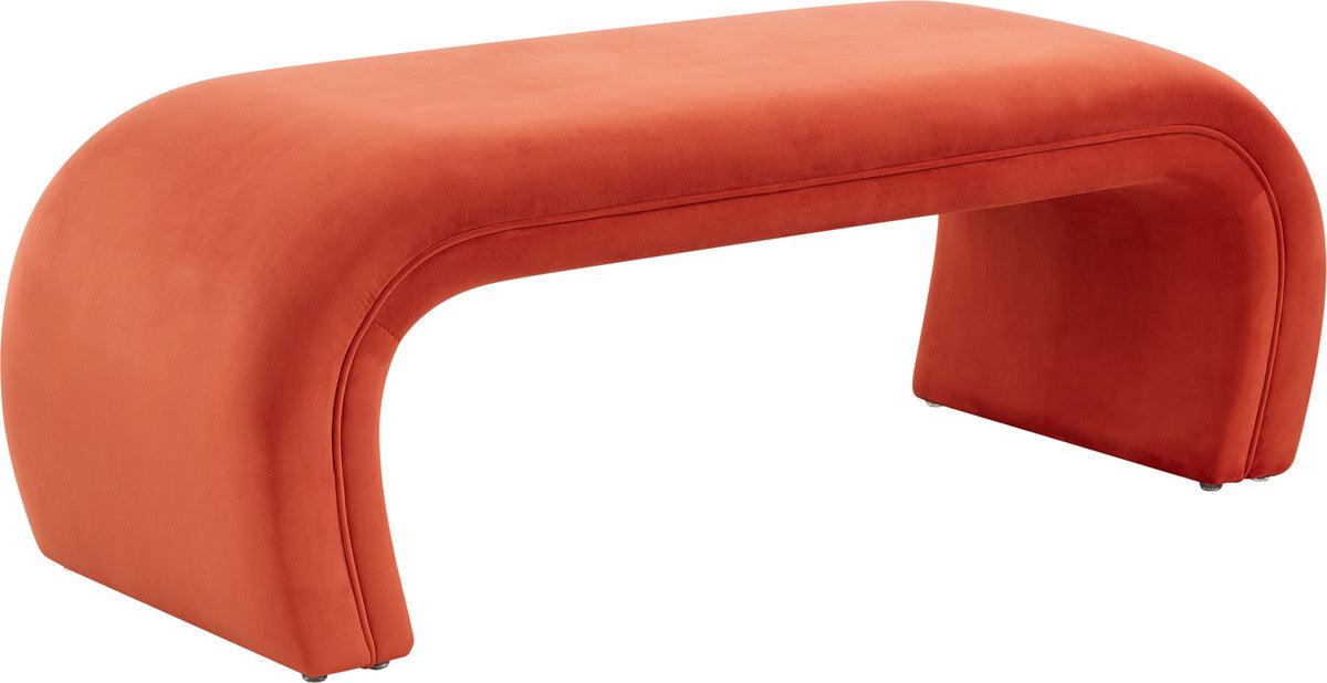 Tov Furniture Benches - Kenya Red Rocks Velvet Bench