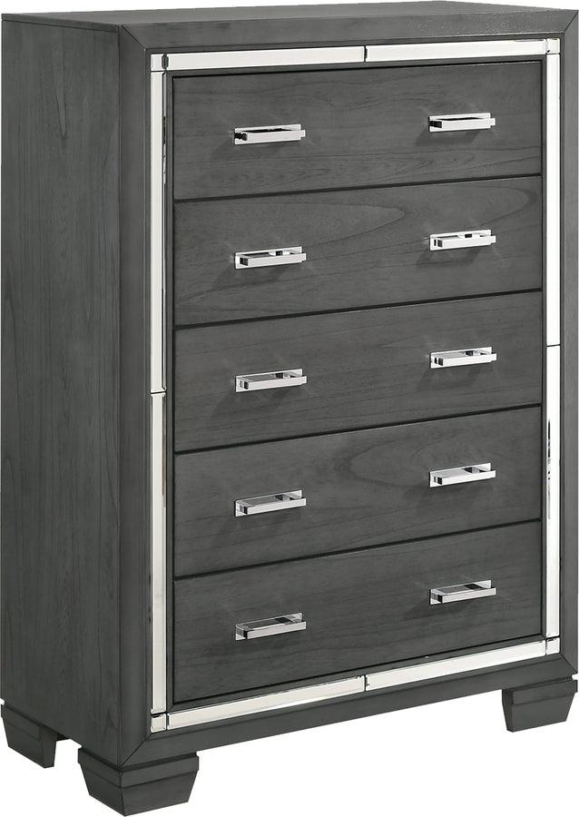 Elements Chest of Drawers - Kenzie 5-Drawer Chest Gray