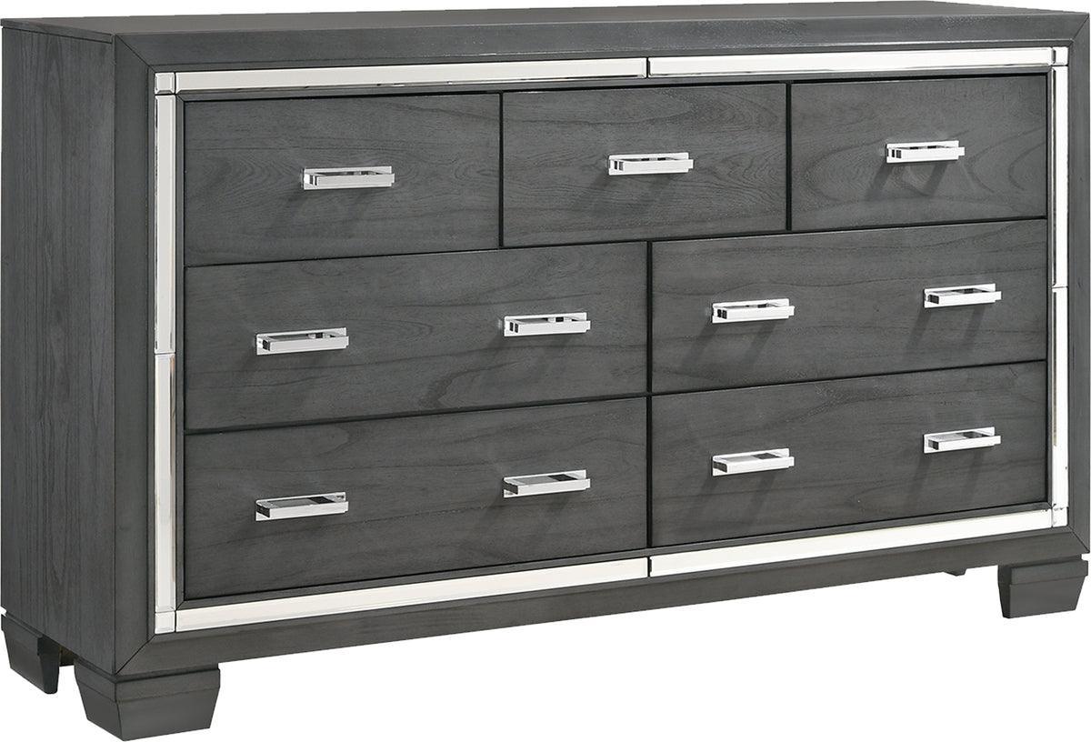 Elements Dressers - Kenzie 7-Drawer Dresser Gray