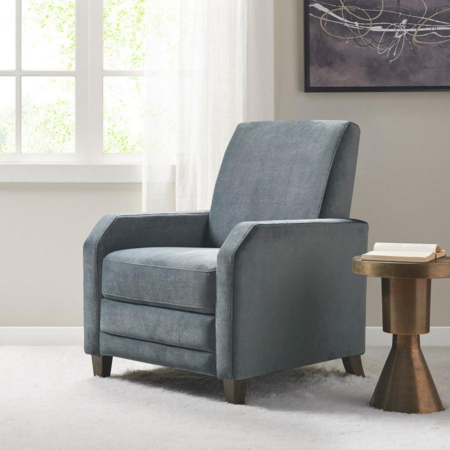 Olliix.com Accent Chairs - Kimble Upholstered Recliner Dark Coffee