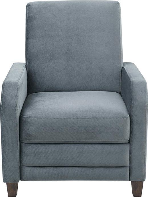 Olliix.com Accent Chairs - Kimble Upholstered Recliner Dark Coffee