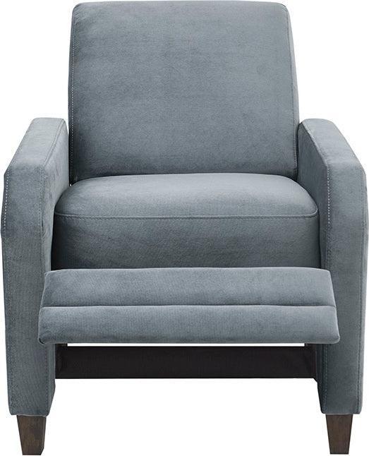 Olliix.com Accent Chairs - Kimble Upholstered Recliner Dark Coffee
