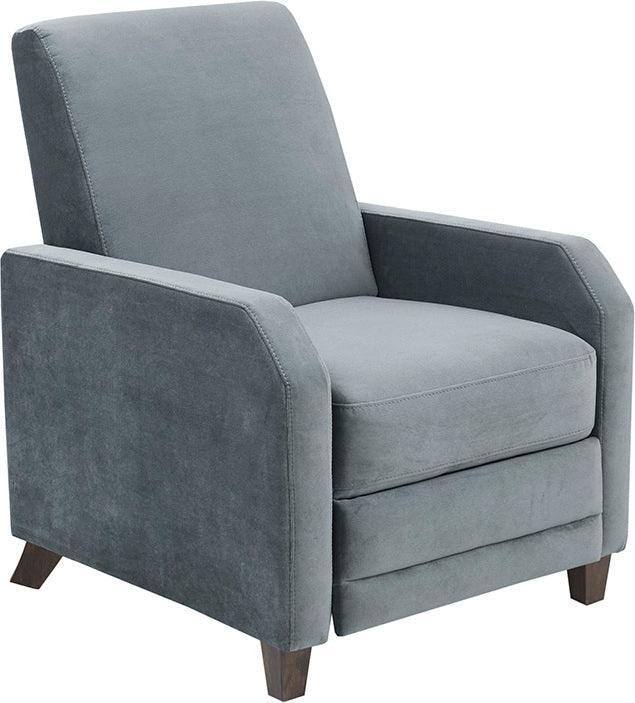 Olliix.com Accent Chairs - Kimble Upholstered Recliner Dark Coffee
