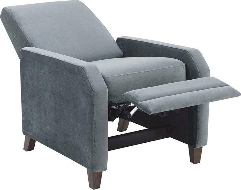 Olliix.com Accent Chairs - Kimble Upholstered Recliner Dark Coffee