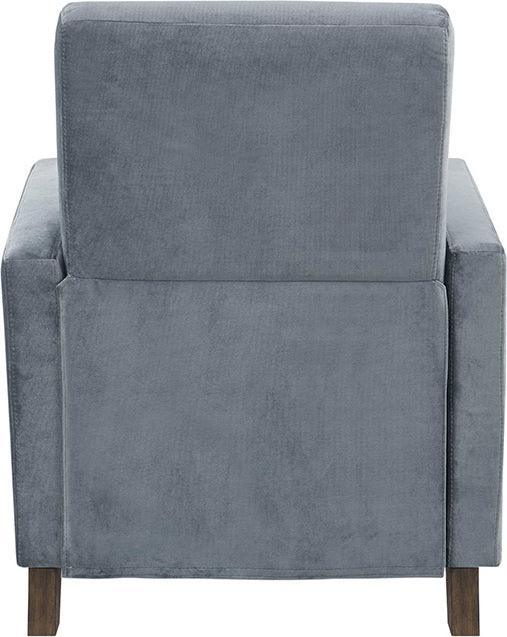 Olliix.com Accent Chairs - Kimble Upholstered Recliner Dark Coffee