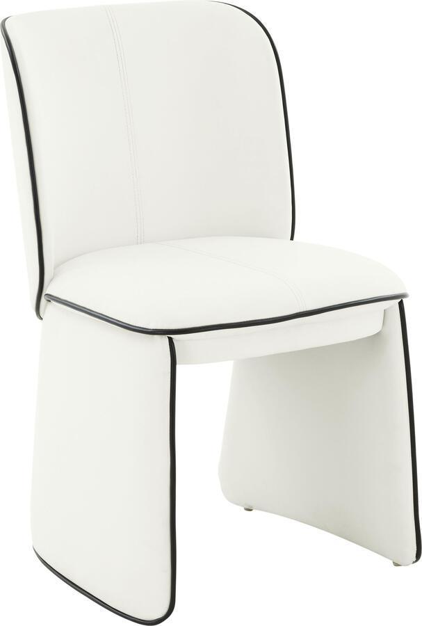 Tov Furniture Dining Chairs - Kinsley Cream Vegan Leather Dining Chair