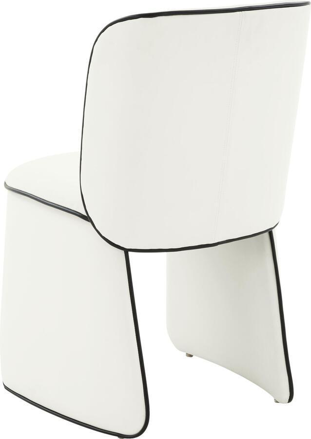 Tov Furniture Dining Chairs - Kinsley Cream Vegan Leather Dining Chair