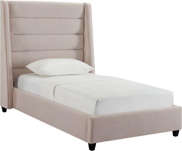 Tov Furniture Beds - Koah Blush Velvet Bed in Twin