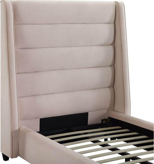 Tov Furniture Beds - Koah Blush Velvet Bed in Twin