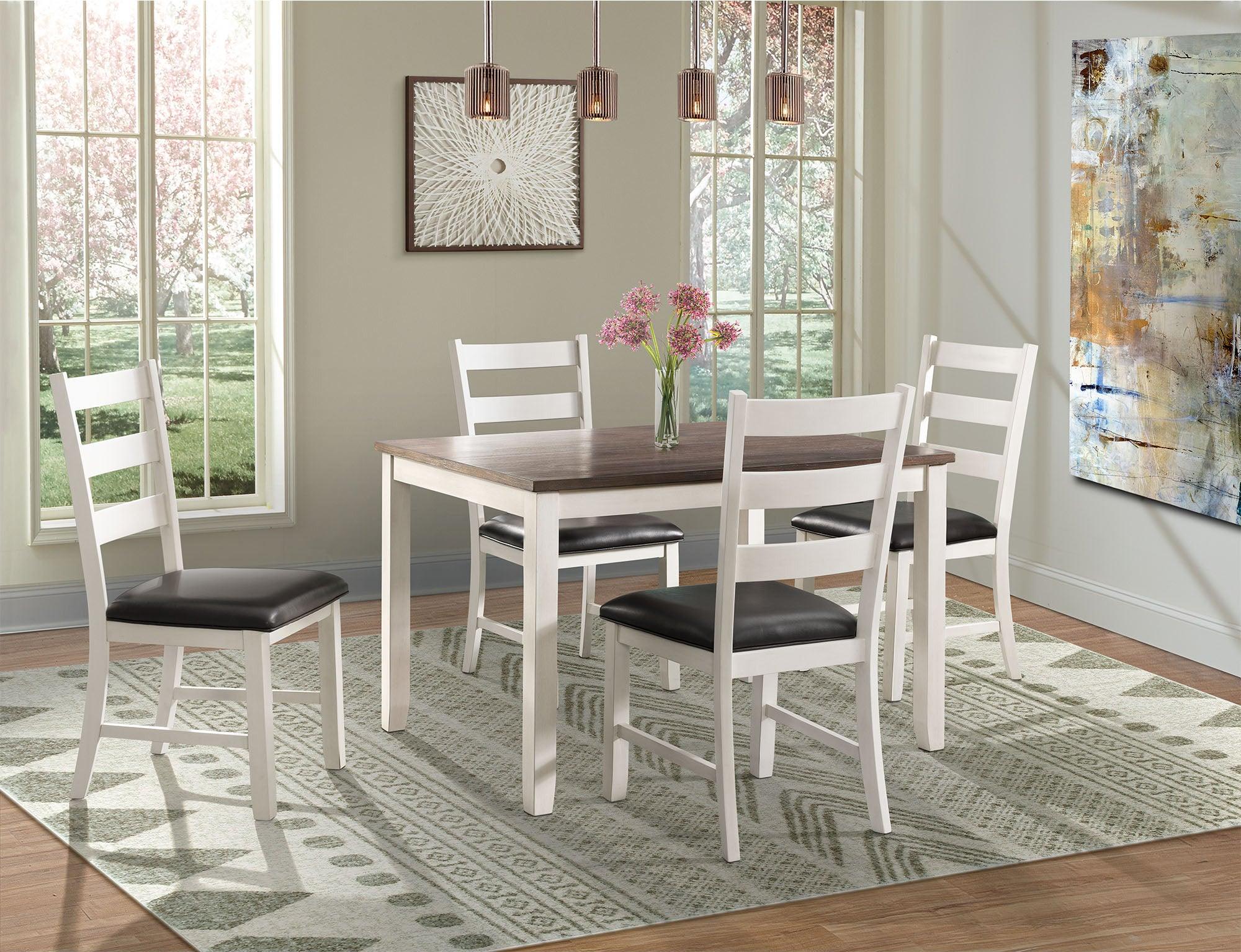 Elements Dining Sets - Kona Brown 5PC Dining Set-Table & Four Chairs