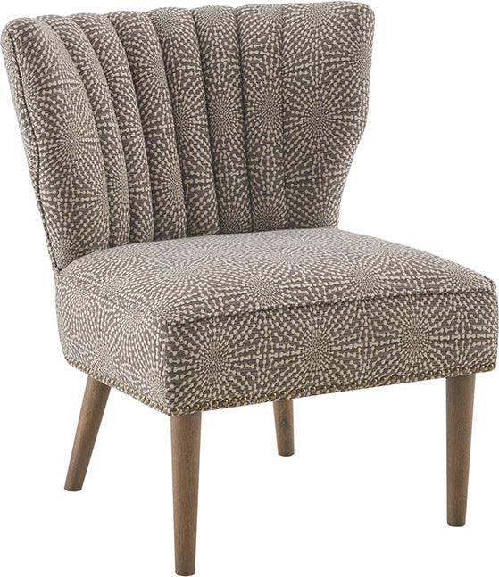 Olliix.com Accent Chairs - Korey Channel Back Slipper Chair Beige