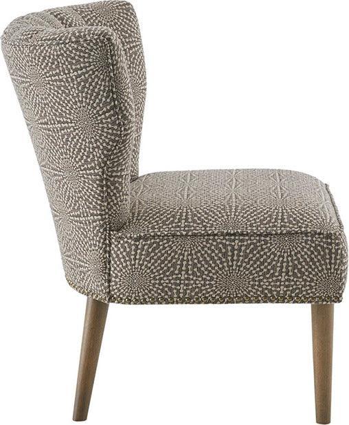 Olliix.com Accent Chairs - Korey Channel Back Slipper Chair Beige