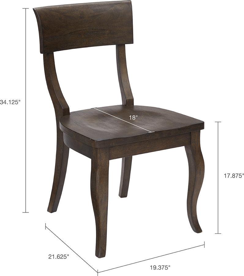 Olliix.com Dining Chairs - Korina Chair Cabriolet (set of 2) Charcoal