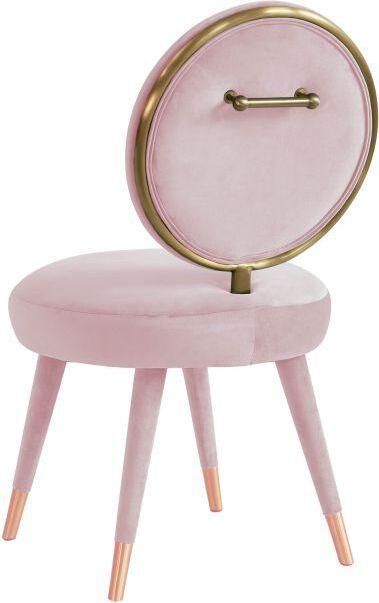 Tov Furniture Dining Chairs - Kylie Bubblegum Velvet Dining Chair