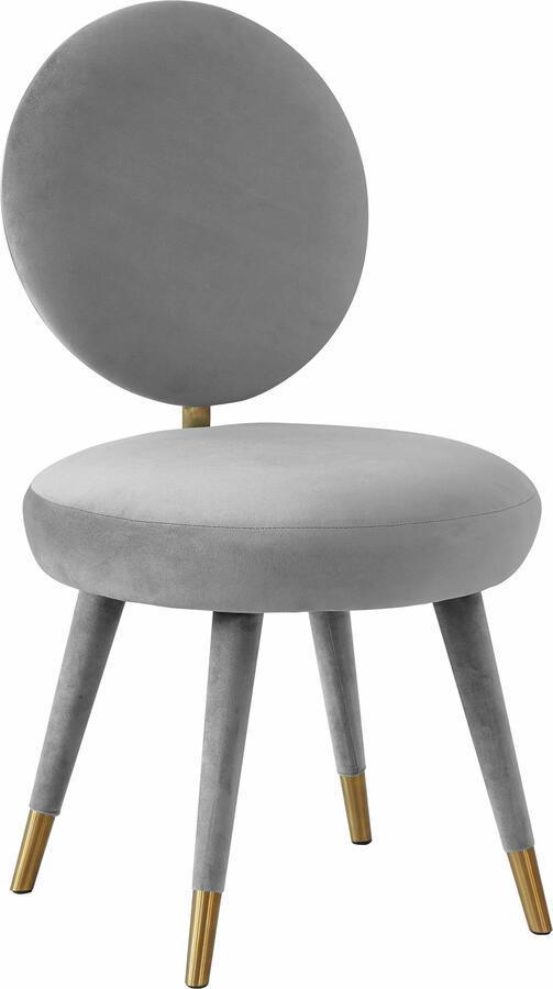 Tov Furniture Dining Chairs - Kylie Light Grey Velvet Dining Chair
