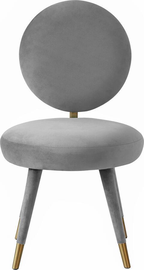 Tov Furniture Dining Chairs - Kylie Light Grey Velvet Dining Chair
