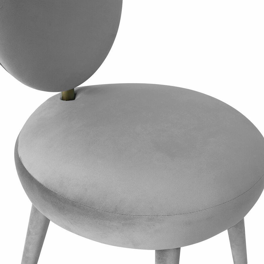 Tov Furniture Dining Chairs - Kylie Light Grey Velvet Dining Chair