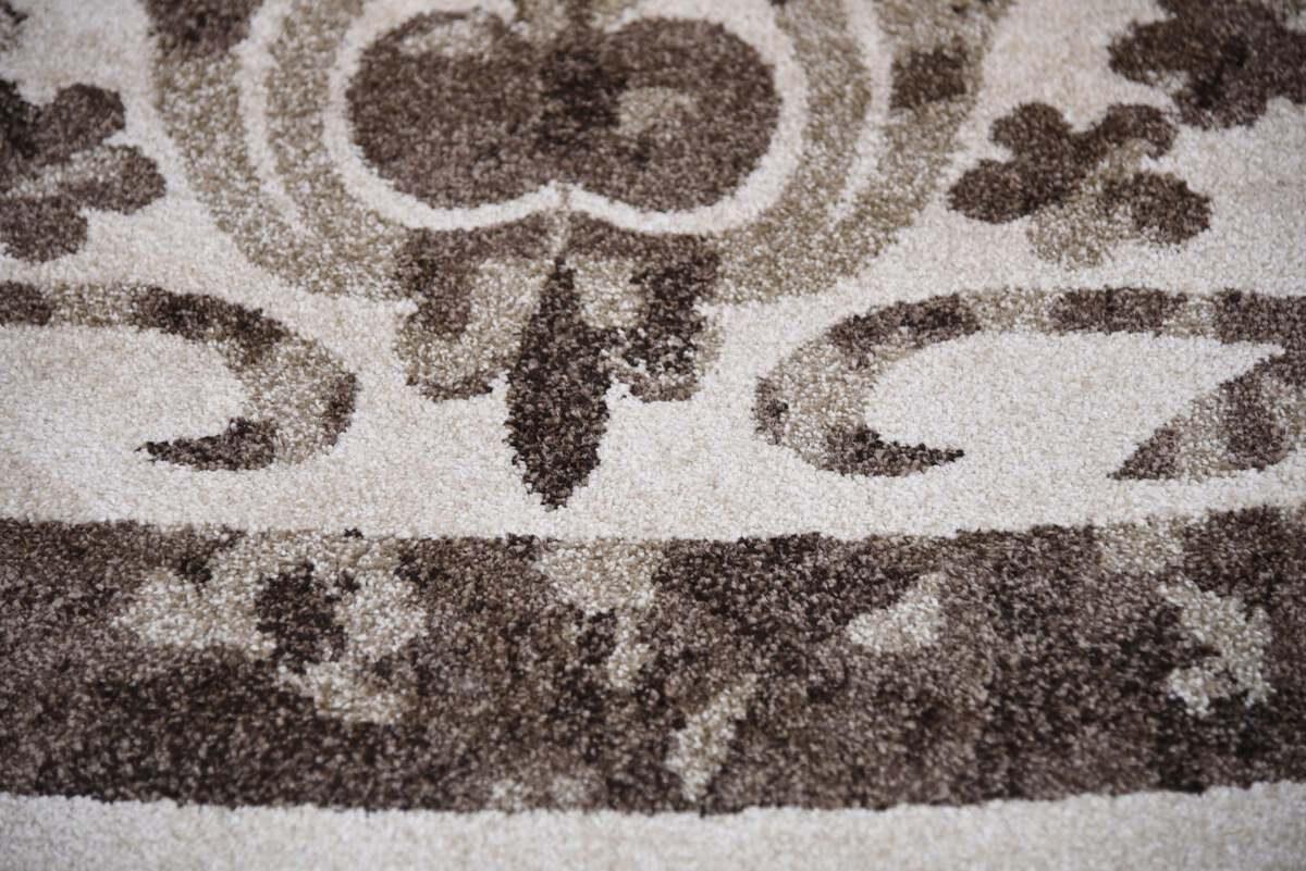 Unique Loom Indoor Rugs - La Jolla Farmhouse 12 Ft Round Round Rug Brown