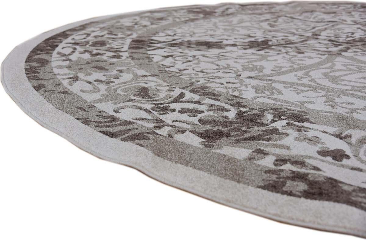 Unique Loom Indoor Rugs - La Jolla Farmhouse 12 Ft Round Round Rug Brown