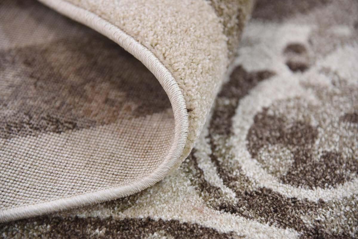 Unique Loom Indoor Rugs - La Jolla Farmhouse 12 Ft Round Round Rug Brown
