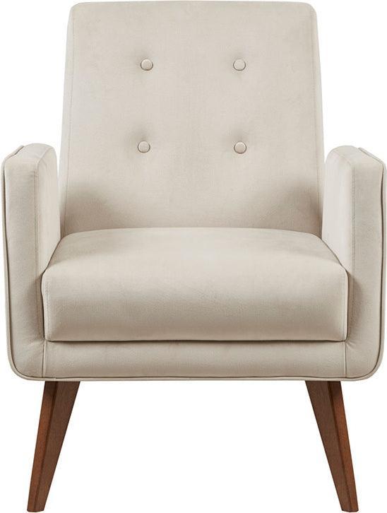 Olliix.com Accent Chairs - Lacey Upholstered Button Tufted Accent Chair Beige