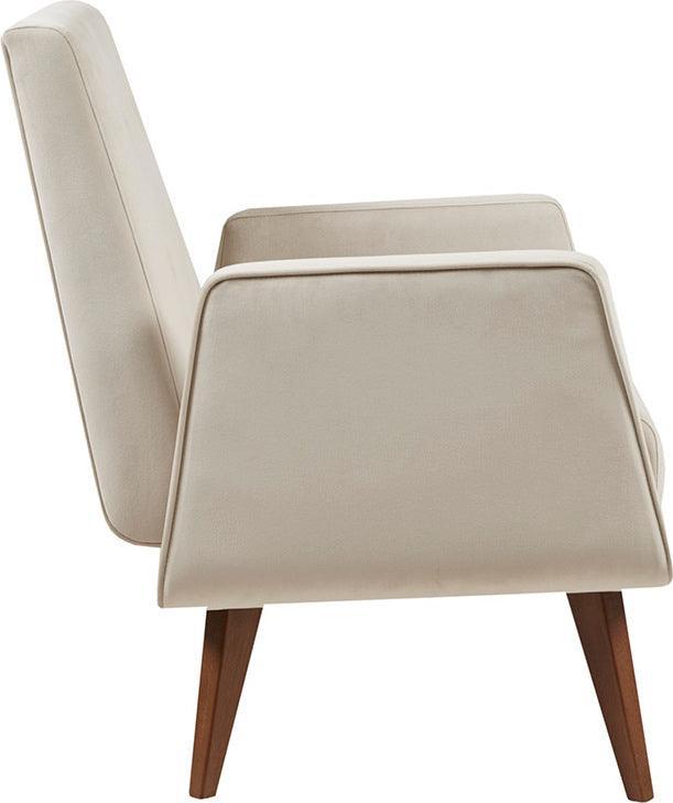 Olliix.com Accent Chairs - Lacey Upholstered Button Tufted Accent Chair Beige