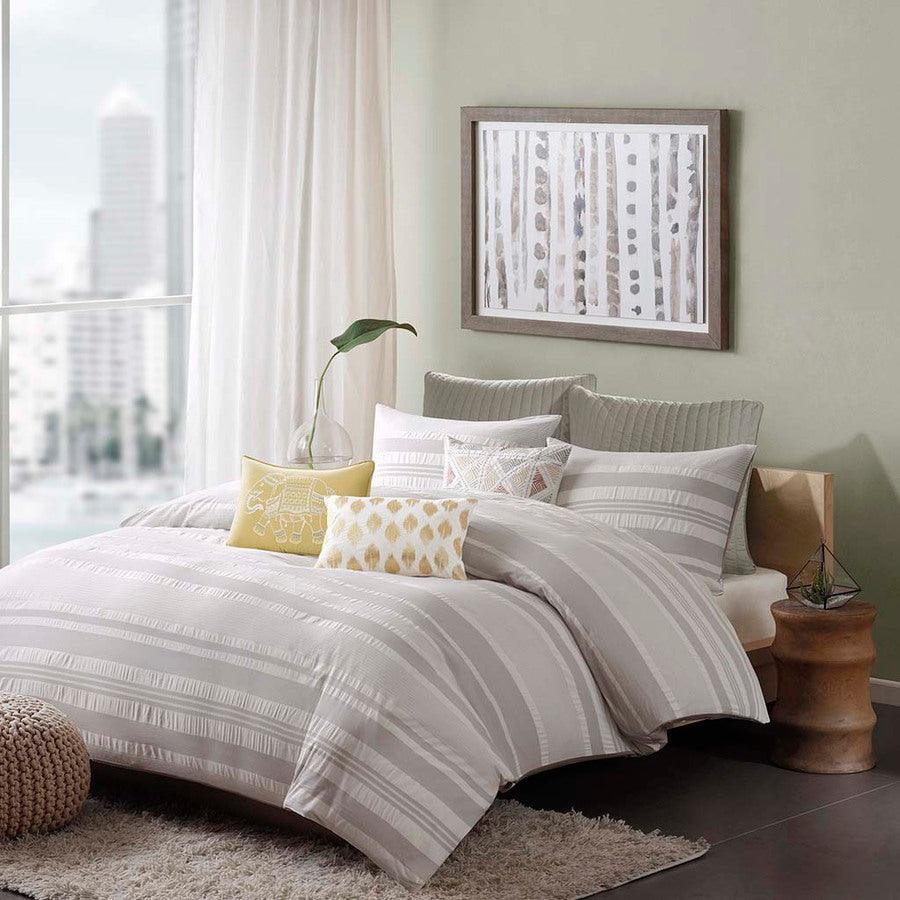 Olliix.com Comforters & Blankets - Lakeside King Comforter Mini Set Gray