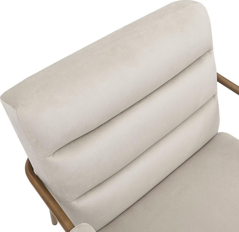 Olliix.com Accent Chairs - Lampert Upholstered Open Arm Metal Leg Accent chair Bronze