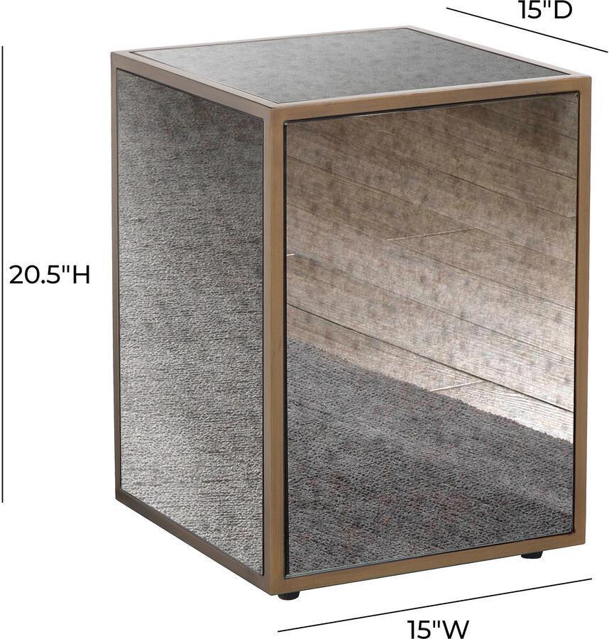Tov Furniture Side & End Tables - Lana Mirrored Side Table