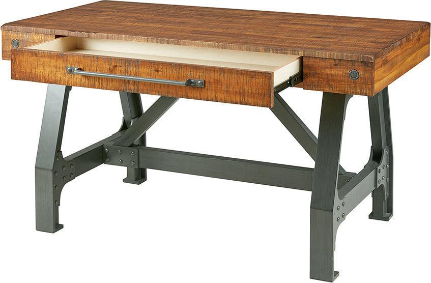 Olliix.com Desks - Lancaster Desk Amber & Graphite