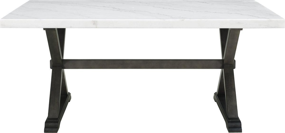 Elements Dining Tables - Landon Marble Dining Table White
