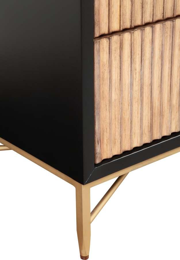 Alpine Furniture Chest of Drawers - Larsen Small Chest (Black)