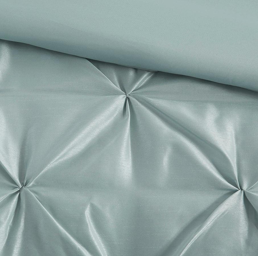 Olliix.com Comforters & Blankets - Laurel 7 Piece Tufted Comforter Set Seafoam Queen