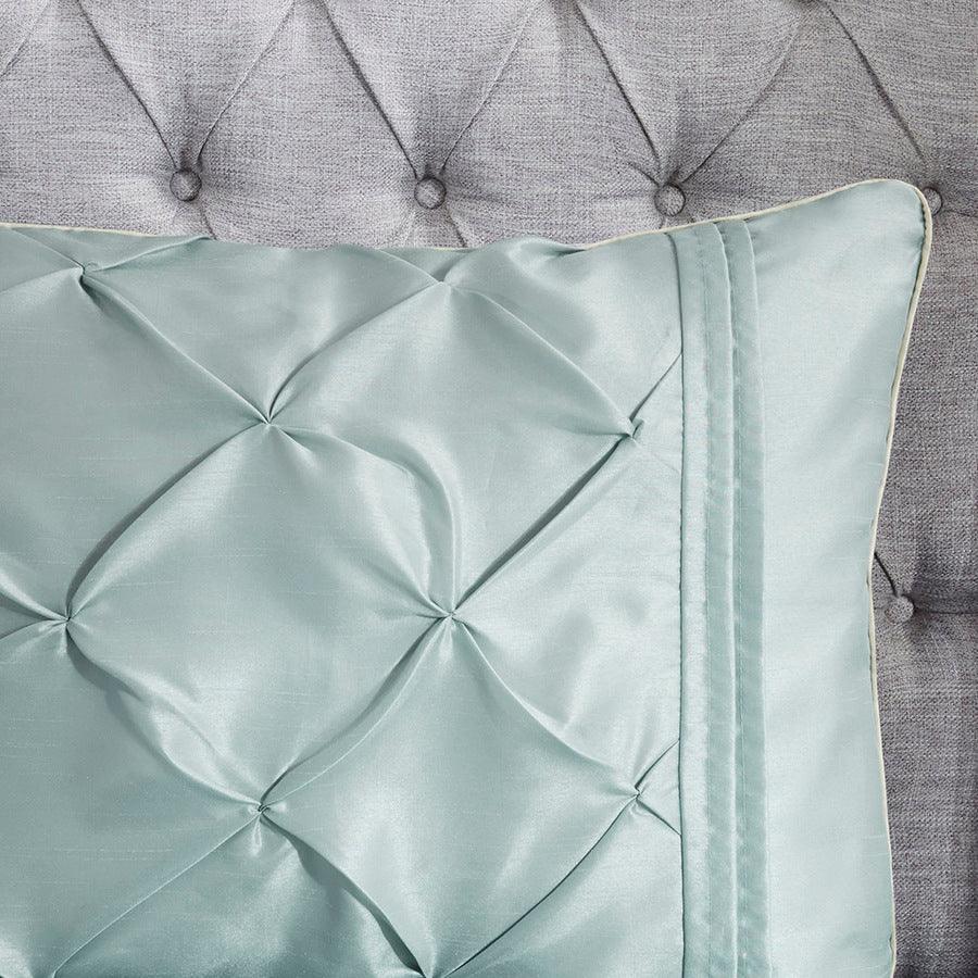 Olliix.com Comforters & Blankets - Laurel 7 Piece Tufted Comforter Set Seafoam Queen