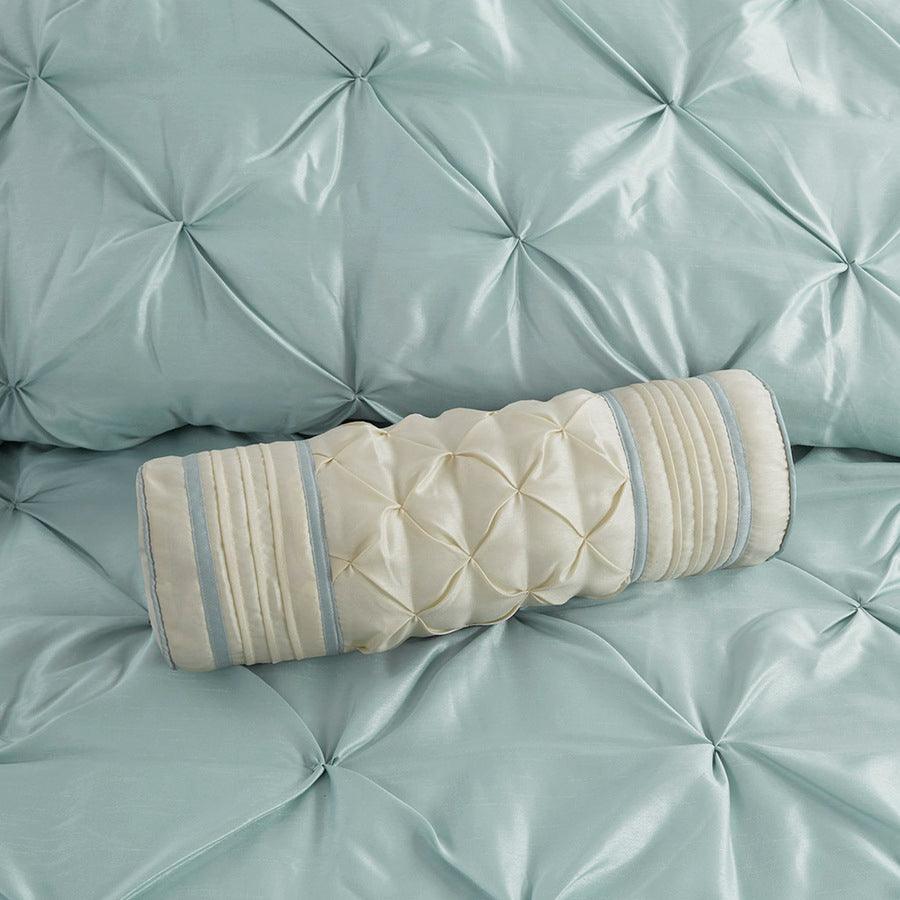 Olliix.com Comforters & Blankets - Laurel 7 Piece Tufted Comforter Set Seafoam Queen