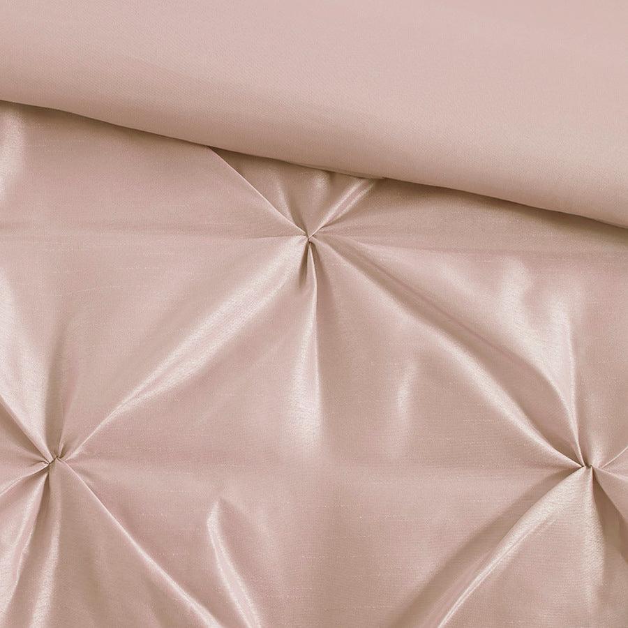 Olliix.com Comforters & Blankets - Laurel Glam 7 Piece Tufted Comforter Set Blush Cal King